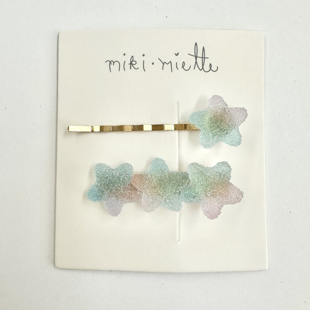 Gummy Hair Clip 2Pc Set - Blue