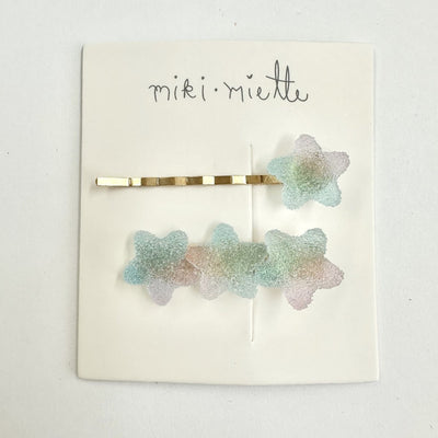 Gummy Hair Clip 2Pc Set - Blue