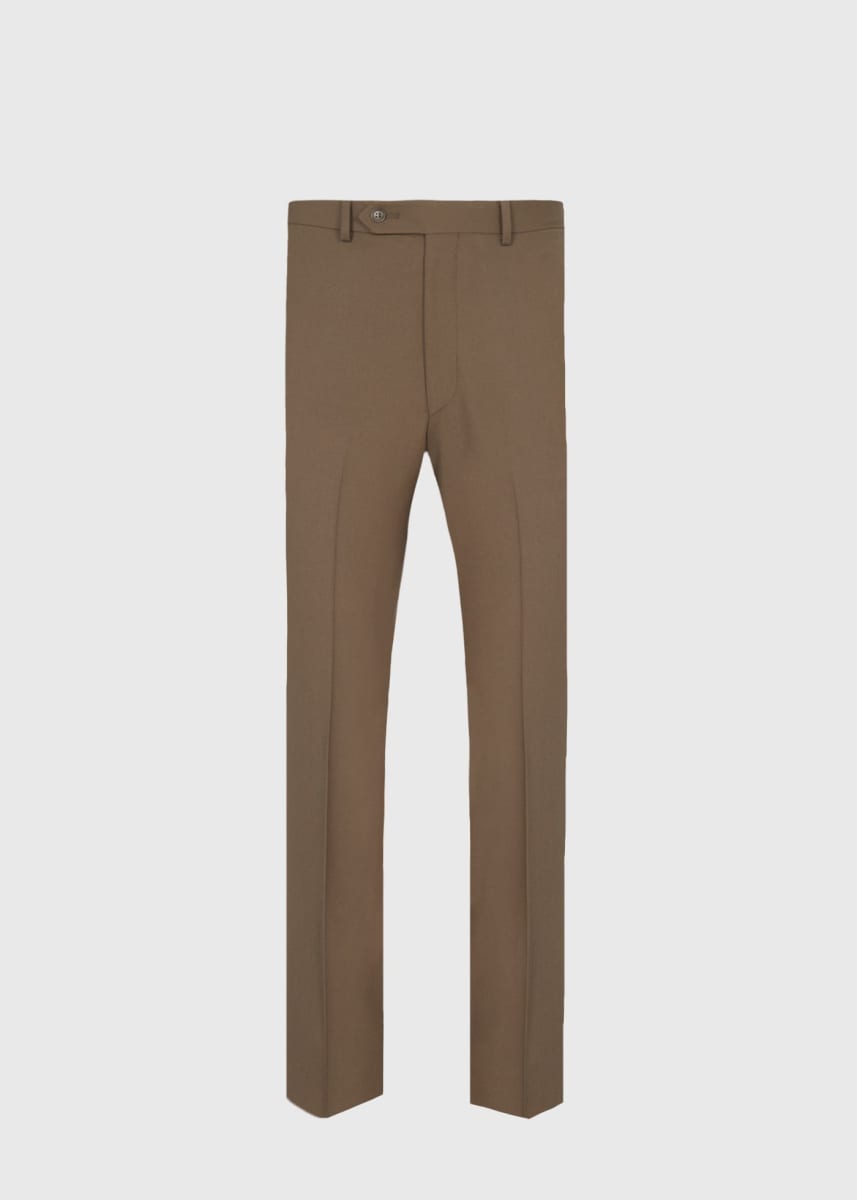 Wool Twill James Dress Trouser - Mink