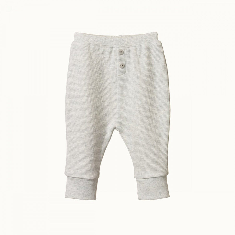 Waffle Pants - Light Grey Marl Pants Nature Baby 