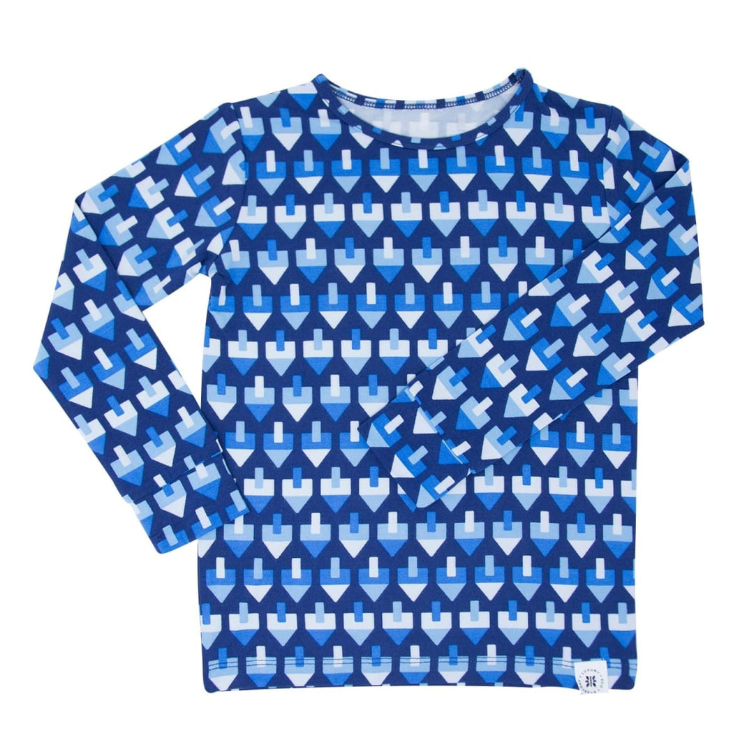Big Kid Pajama - Dreidel Navy