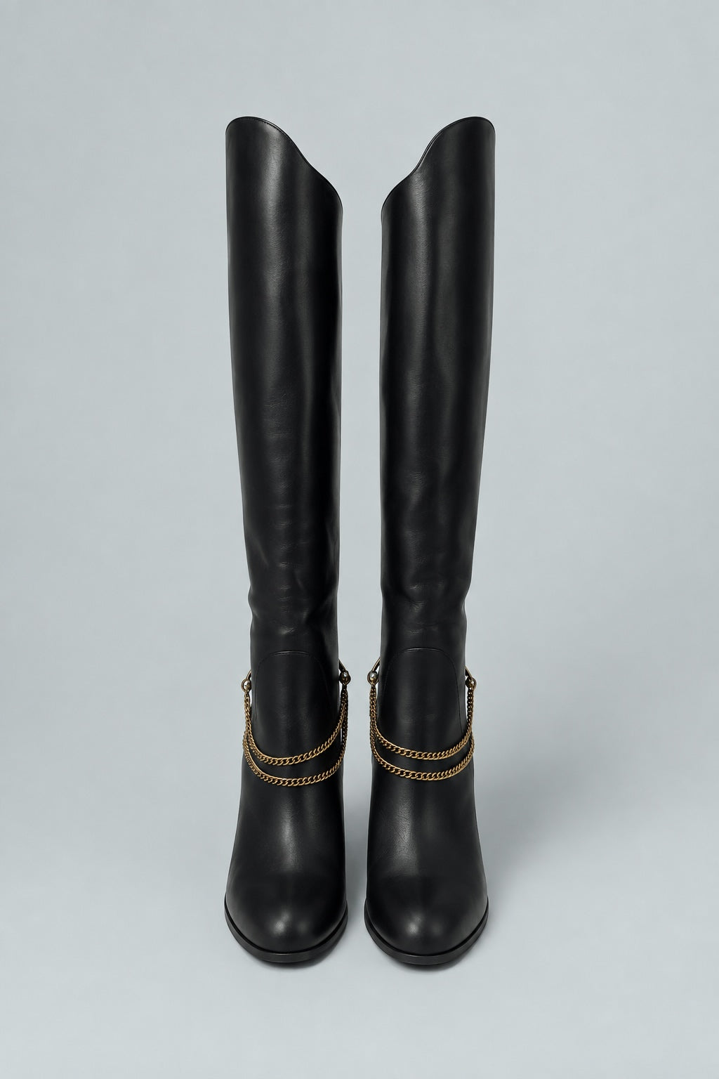 Tarian Tall Chain Boot - Black