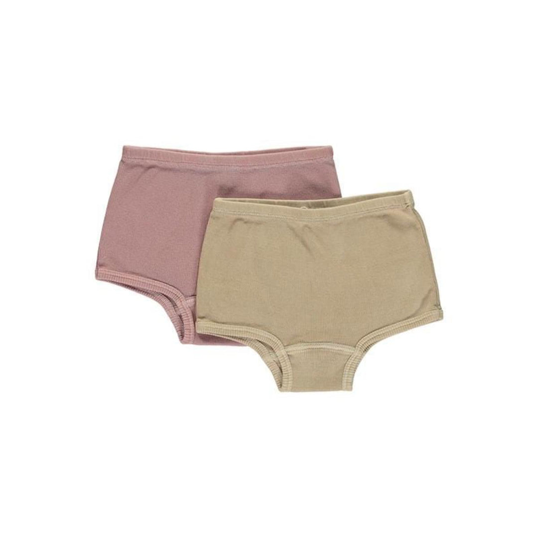 Gaia Underpants Girl Set - Rose/Sand