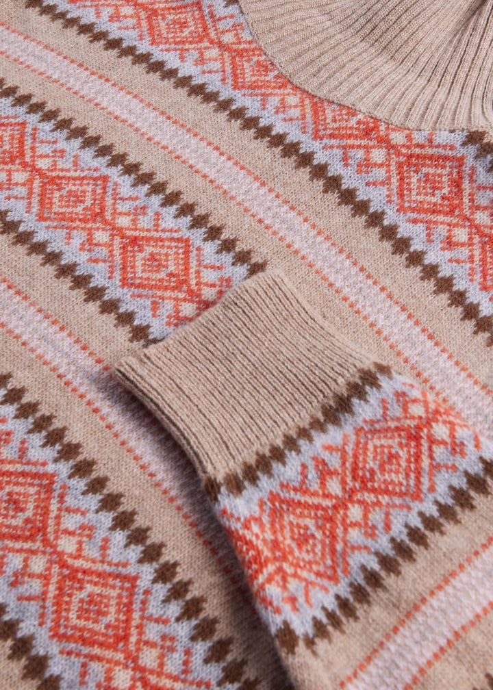 Phineas Cole Fair Isle Wool Turtleneck - Tan