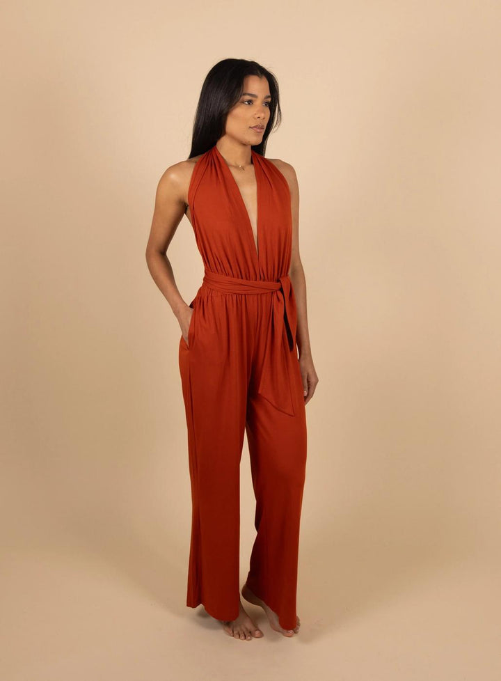 Violeta Jumpsuit - Terracotta