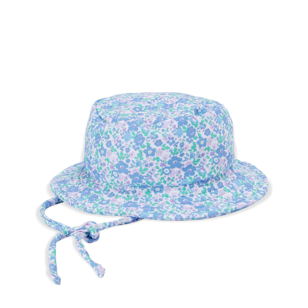 Primrose Hat - Blue Floral