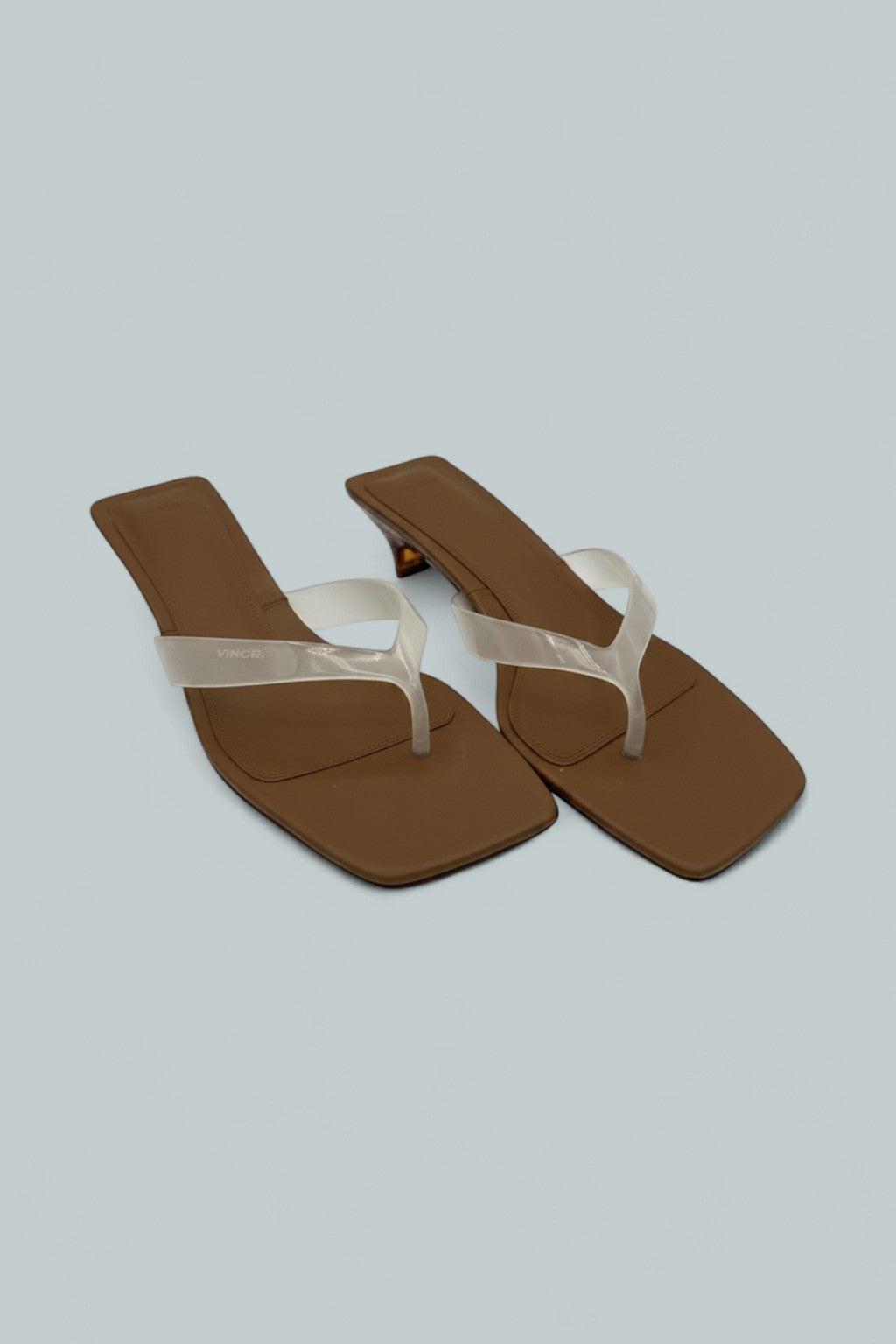 San Juan Jelly Heeled Thong Sandal - Clear