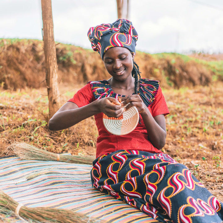 Town Square Woven Bowl - 6" Pinwheel