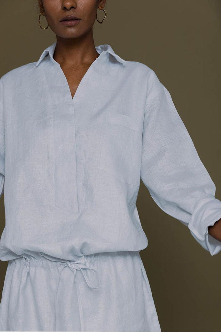 Meet Me By The Cliff Dress - Summer Blue