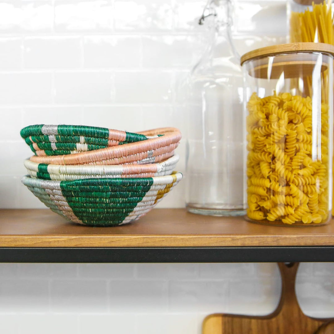 Holiday Woven Bowl - 6" Jadi Metallic