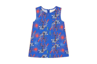 Vild Lab No.8 - Rare Living Lobsters, Organic Cotton Woven Dress