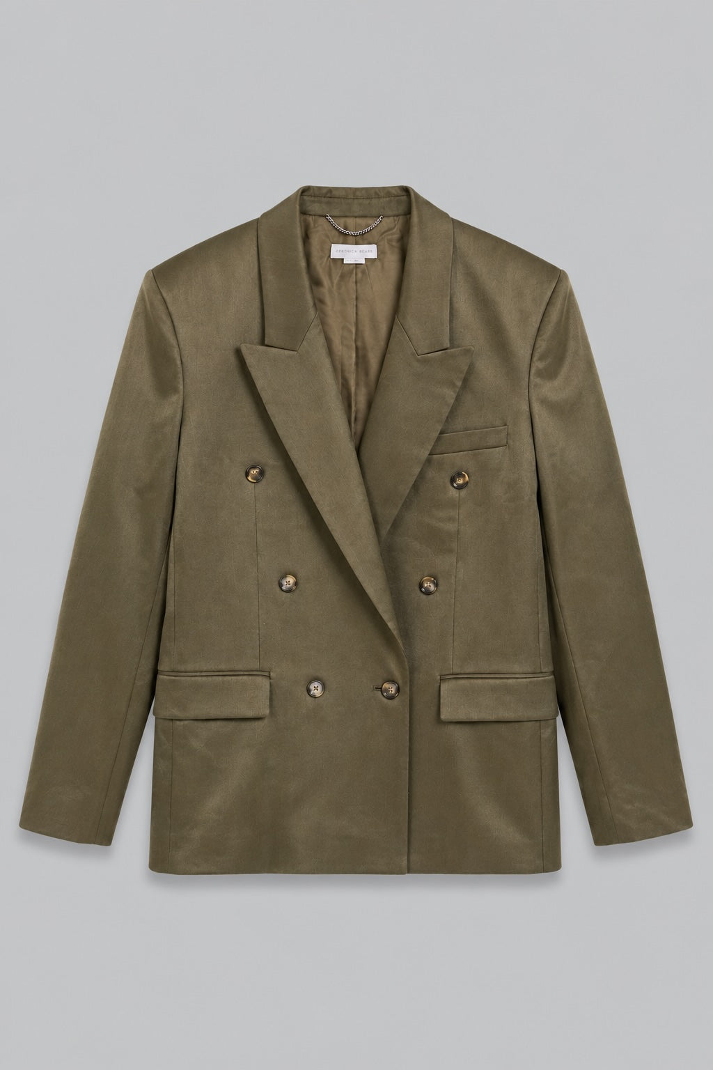 Double-Breasted Blazer - Khaki