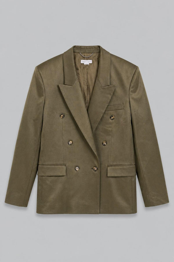 Double-Breasted Blazer - Khaki