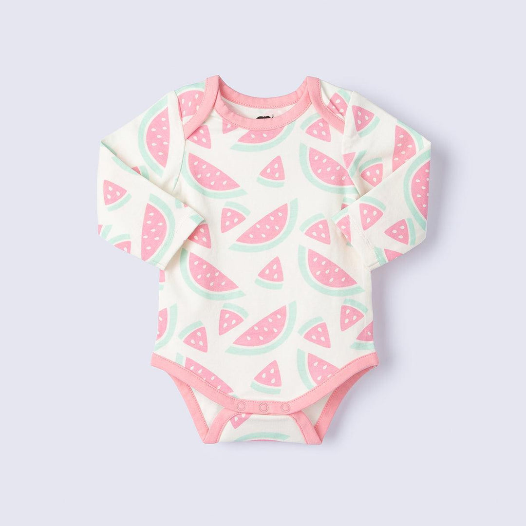 Long Sleeve Jack + Jill Bodysuit - Watermelon Crush