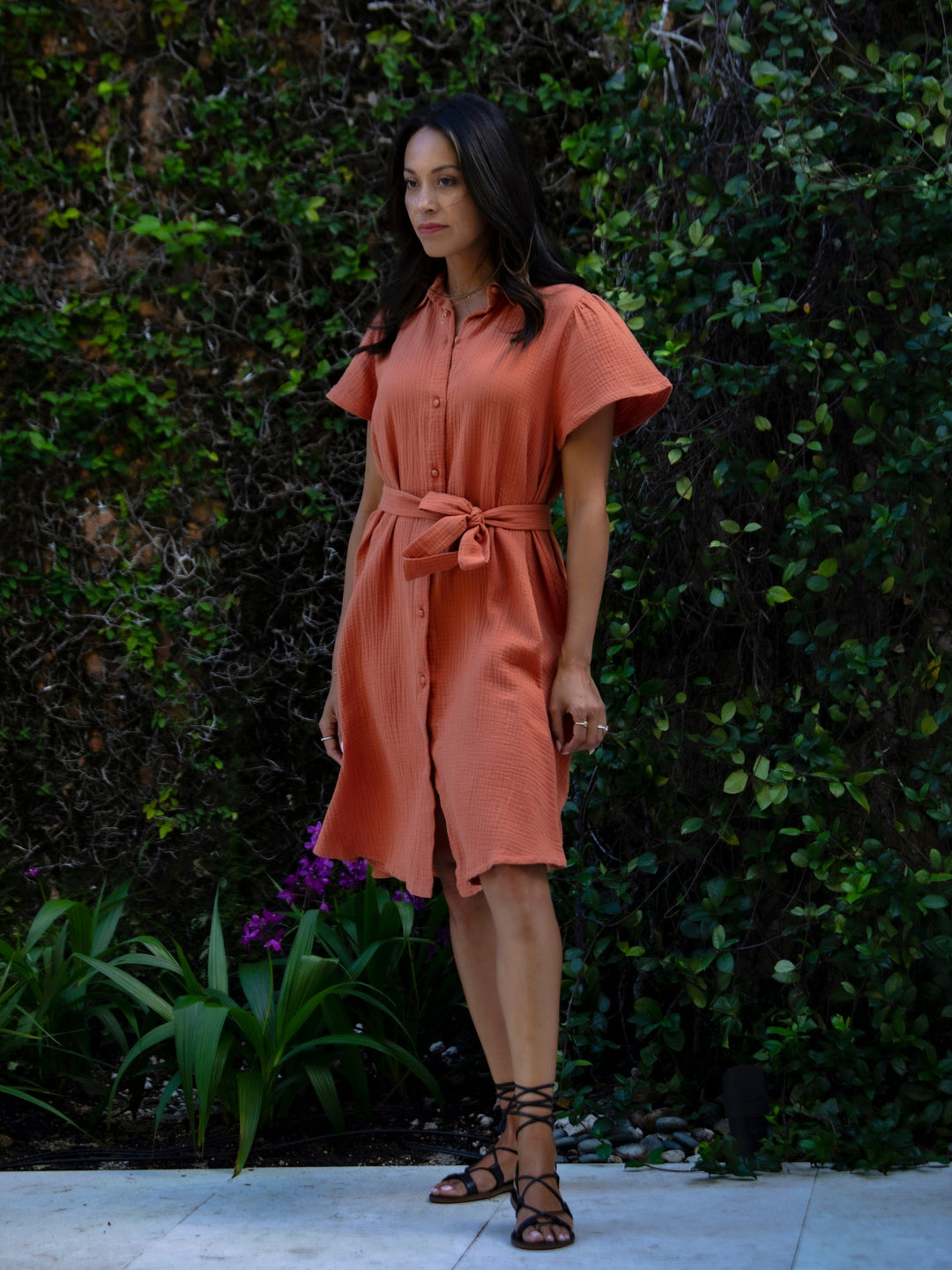 Magali Dress - Clay