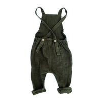 Cross Back Overall - Moss