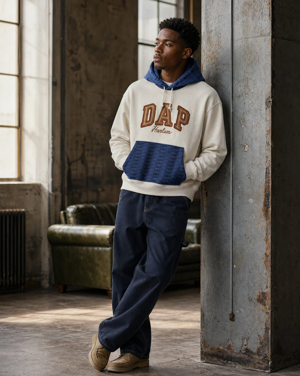 GAP x DAP Colorblock Logo Hoodie - Carls Stone