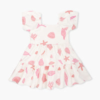 Organic Short Sleeve Life of the Party Dress - Seashell Hunt