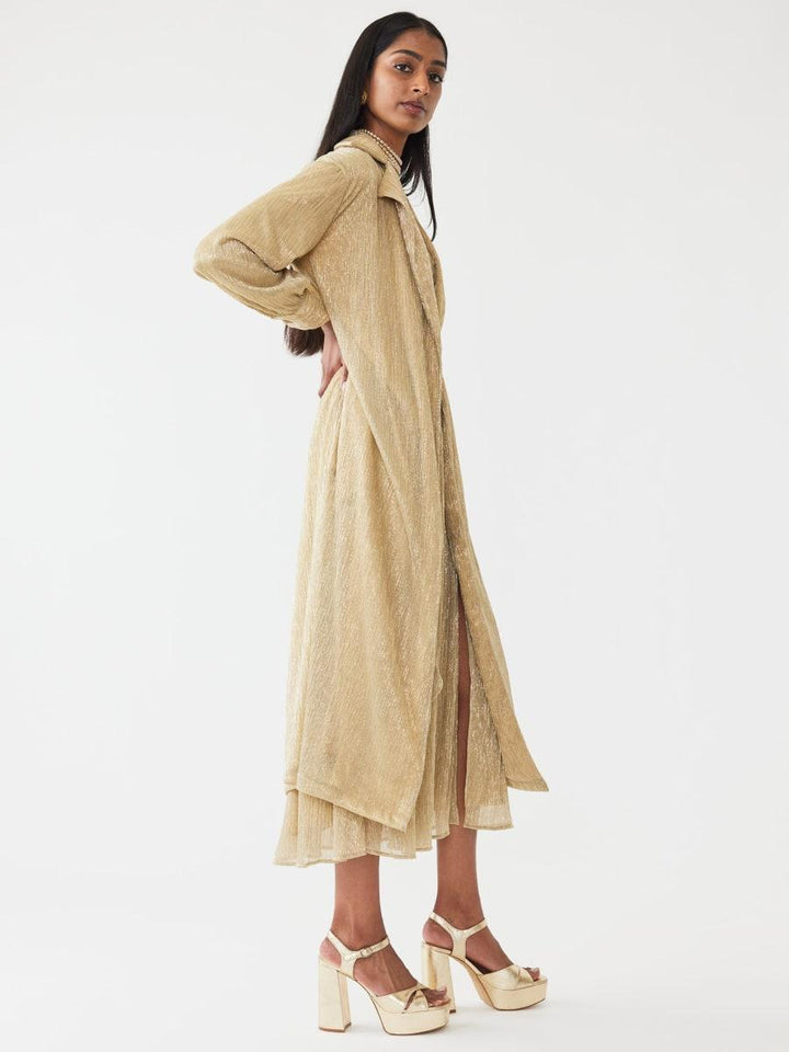 Helen Jacket - Gold Shimmer Crinkle