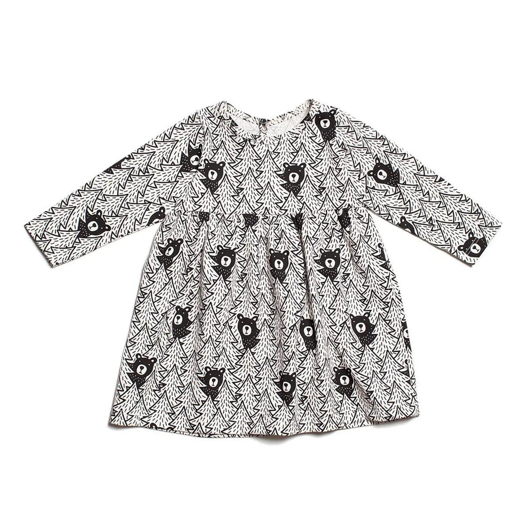 Geneva Baby Dress - Black Bears Dresses + Skirts Winter Water Factory 