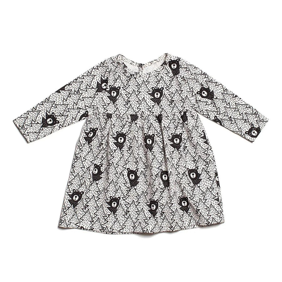 Geneva Baby Dress - Black Bears Dresses + Skirts Winter Water Factory 