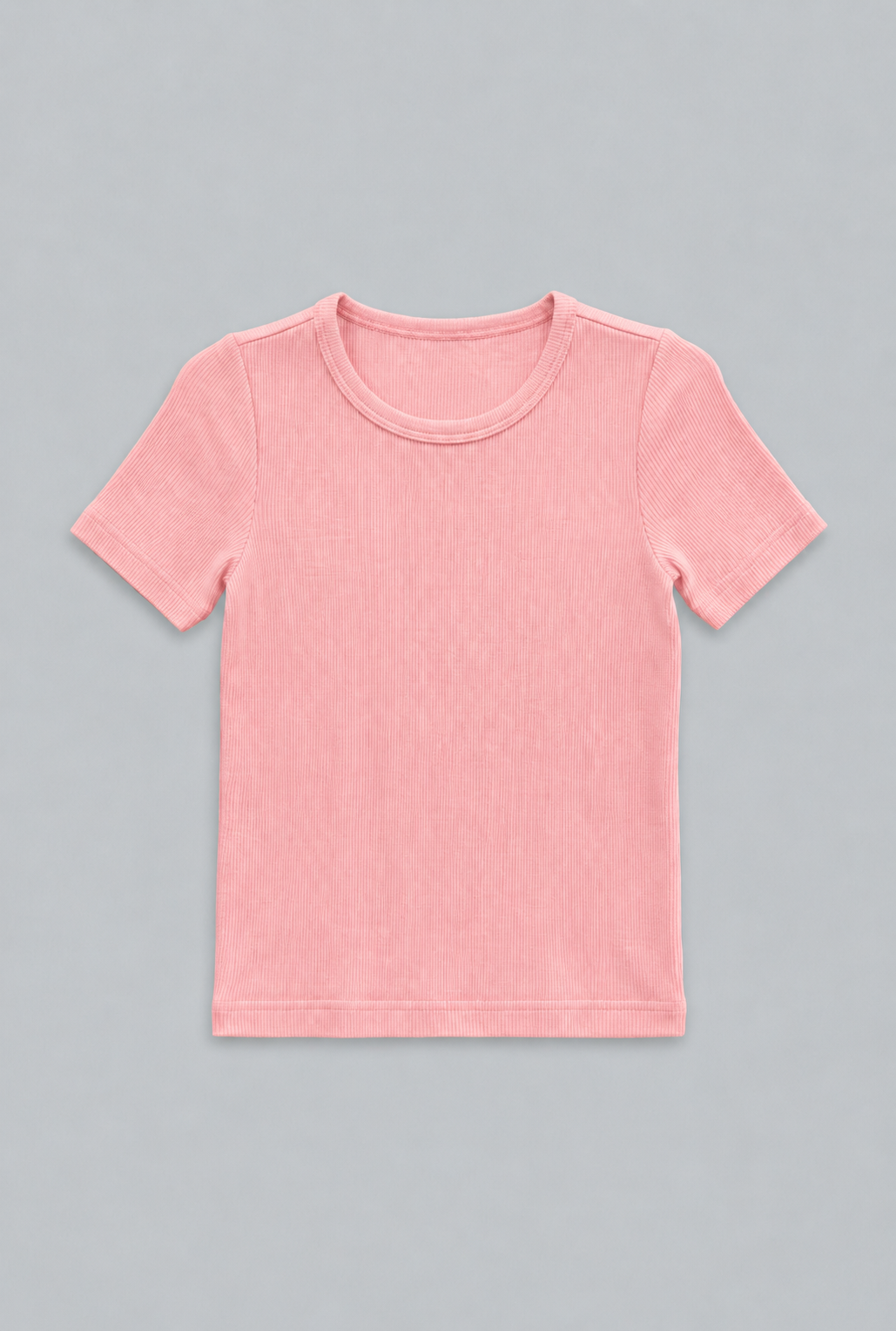 Ribbed Tee - Pink