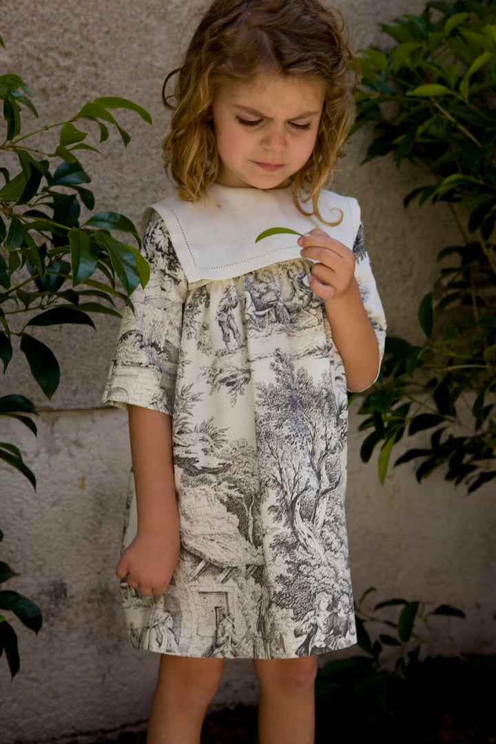 Frida - Black Toile De Jouy