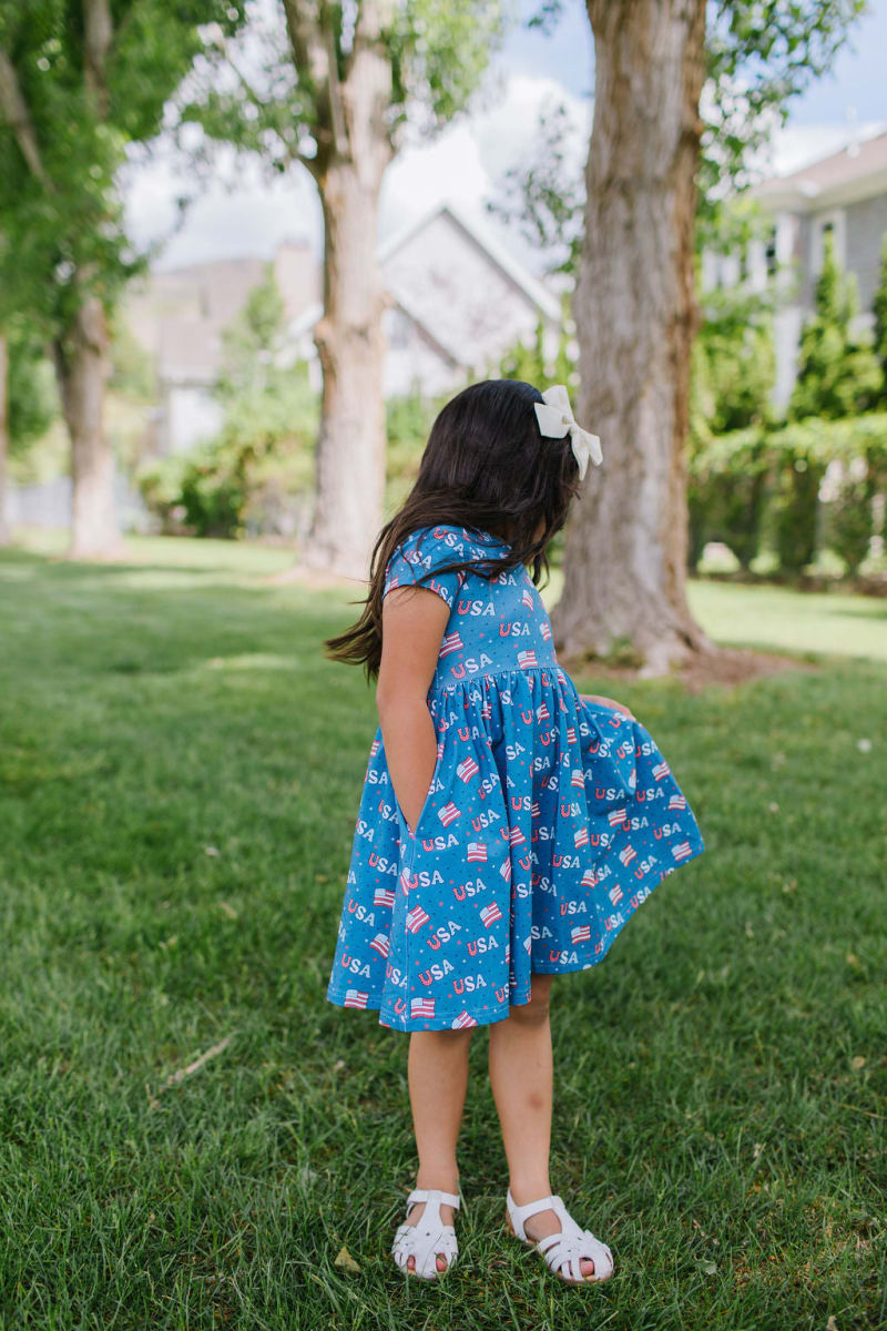 Day Dress - Blue Usa