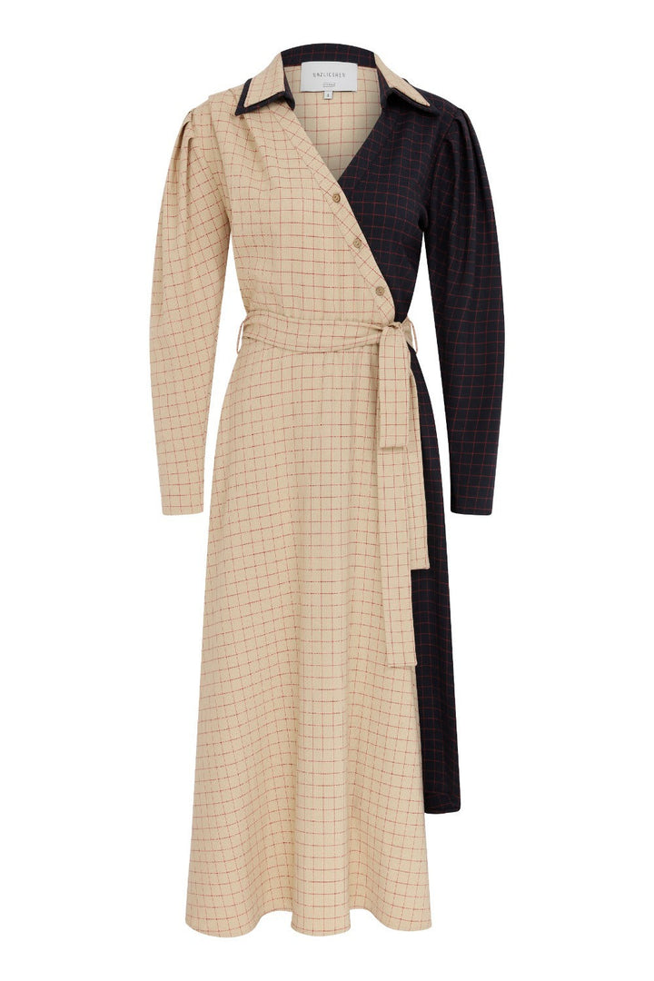 Sava Asymmetric Hem Midi Dress