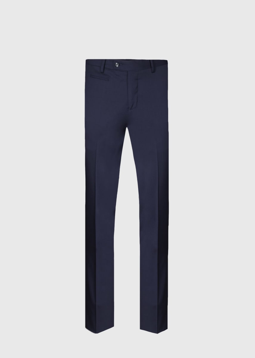 All Year Basic Wool Dress Trouser - Navy