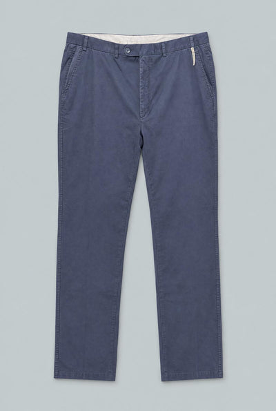 Soft Linen Canvas Dress Trouser - Navy