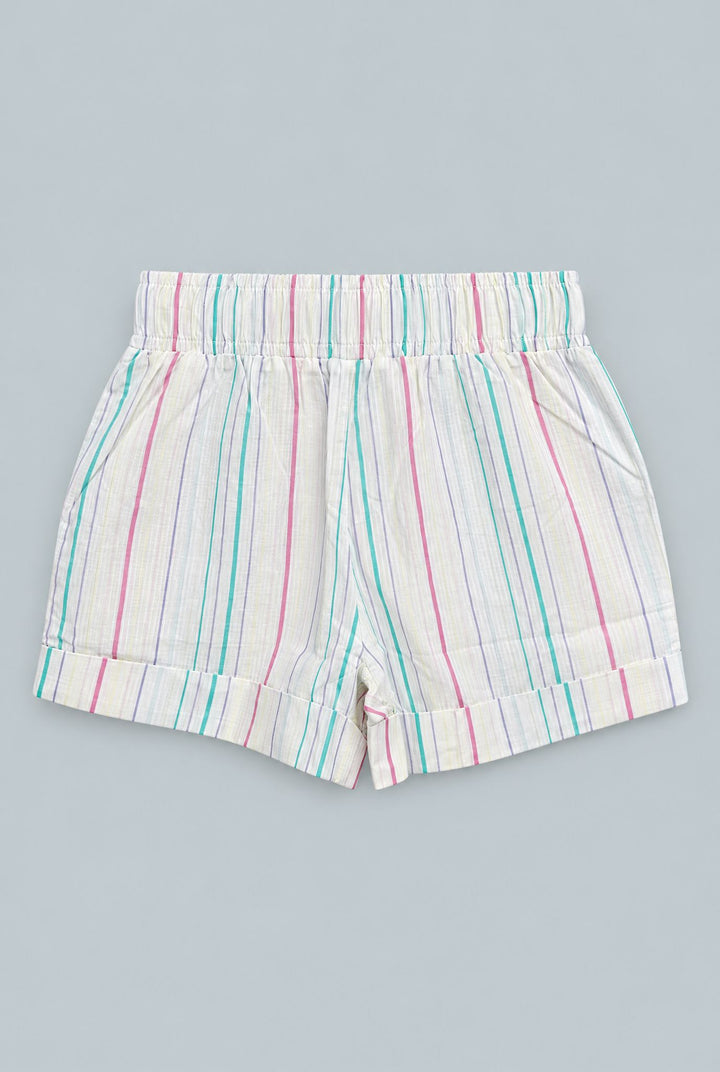 Long Sleeve Woven Pajama Set - Pastel/Multi