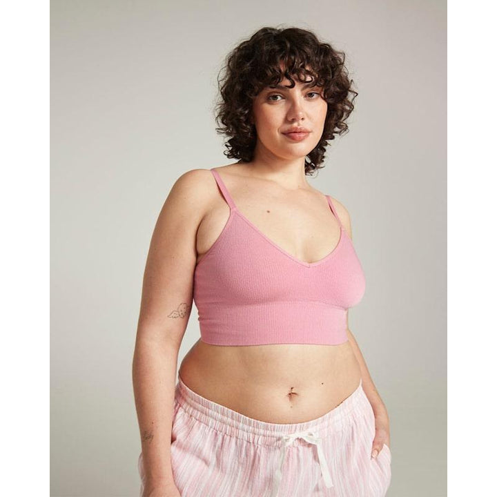 The TENCEL™ Seamless Bralette - Rose Pink