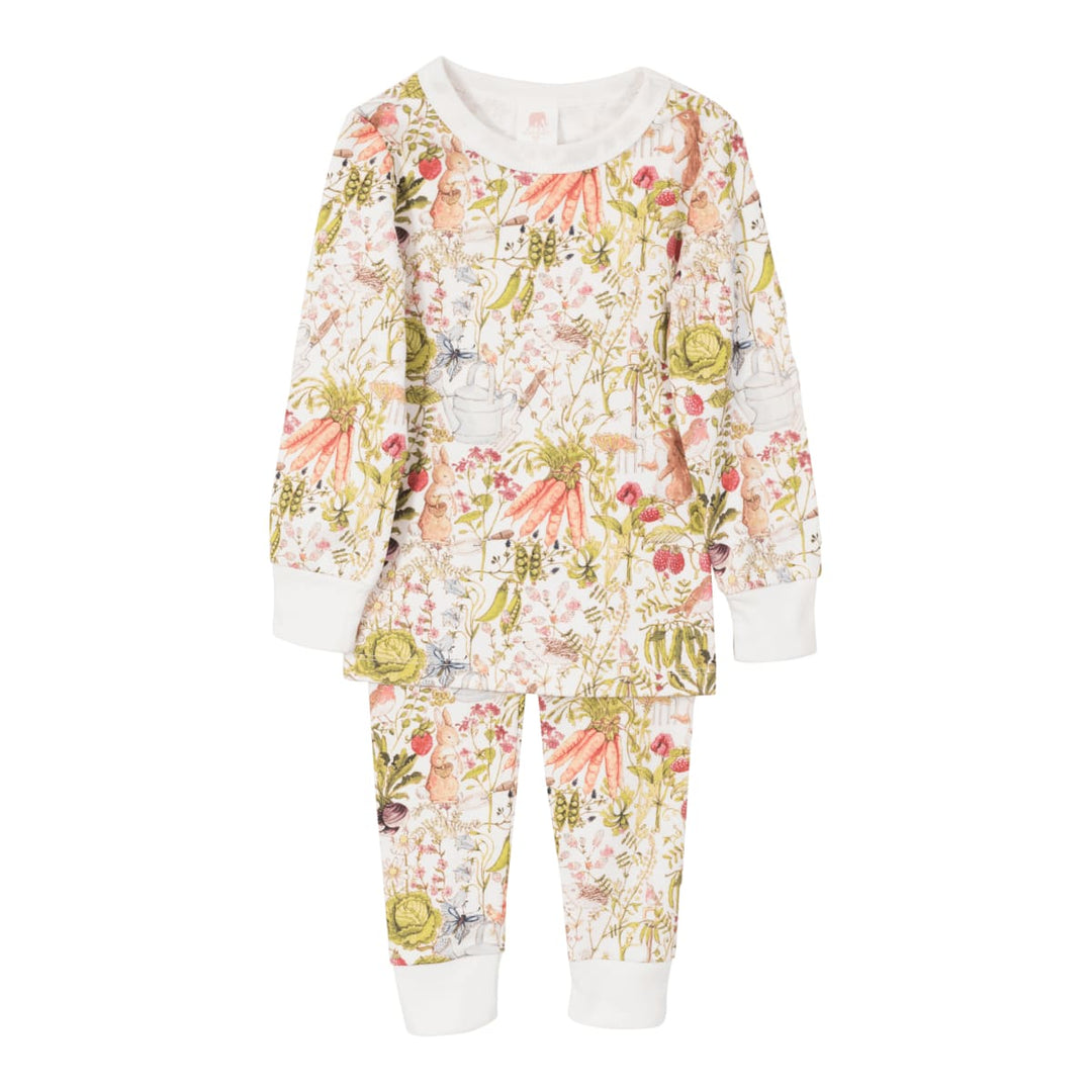Long John Pajama Set - Garden Rabbit