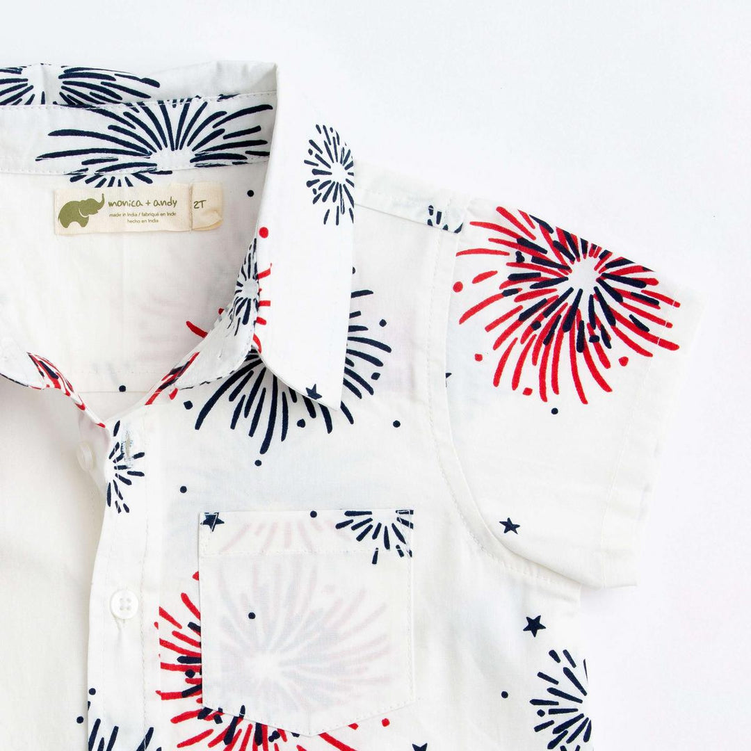 Short Sleeve Oxford Shirt - Little Sparkler