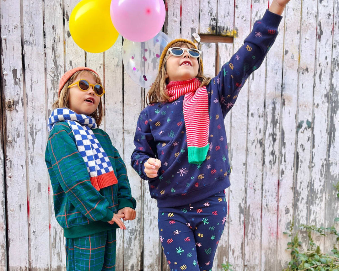 Confetti Kid Legging - Blue Ribbon Confetti