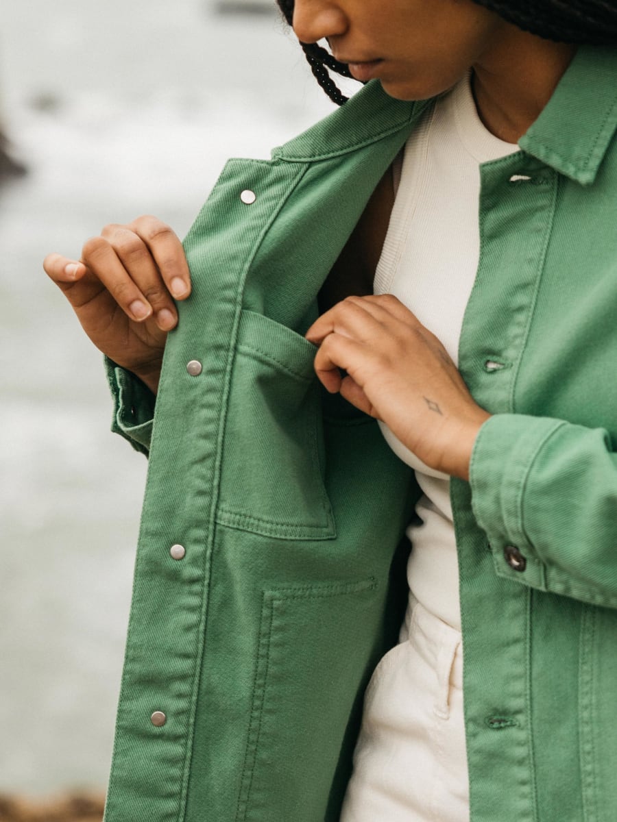 Women's Yarrel Chore Jacket - Samphire – Manymoons