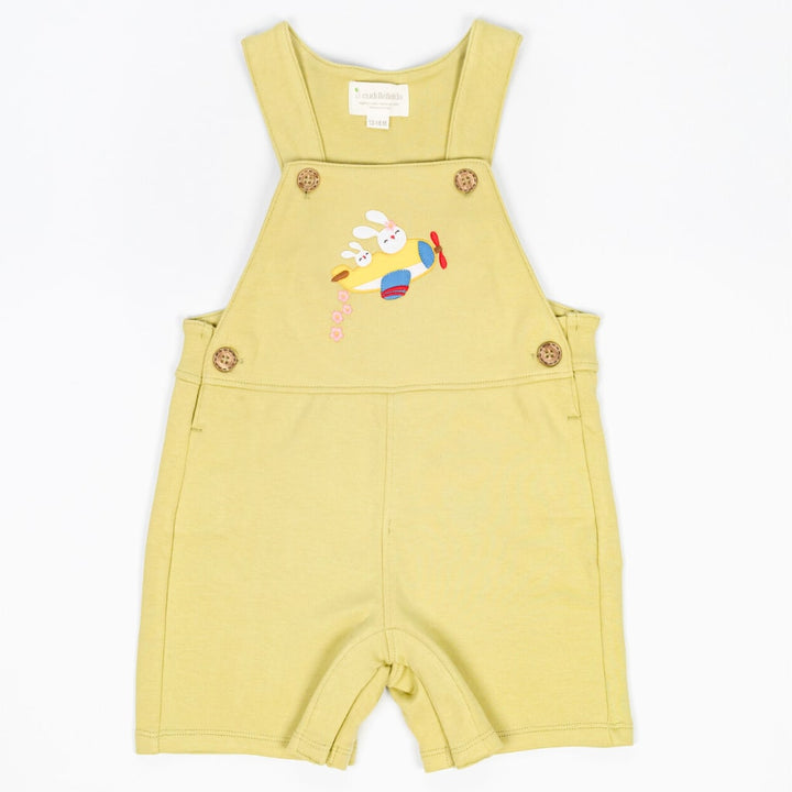 Up And Away Interlock Romper - Bamboo Green