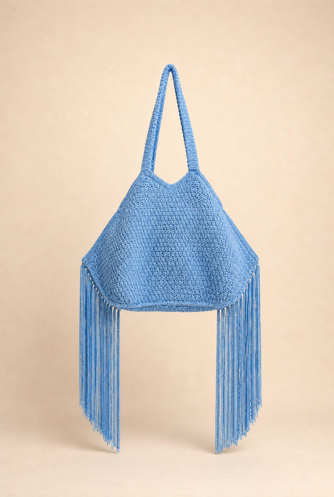 Beach Fringe Bag - Blue