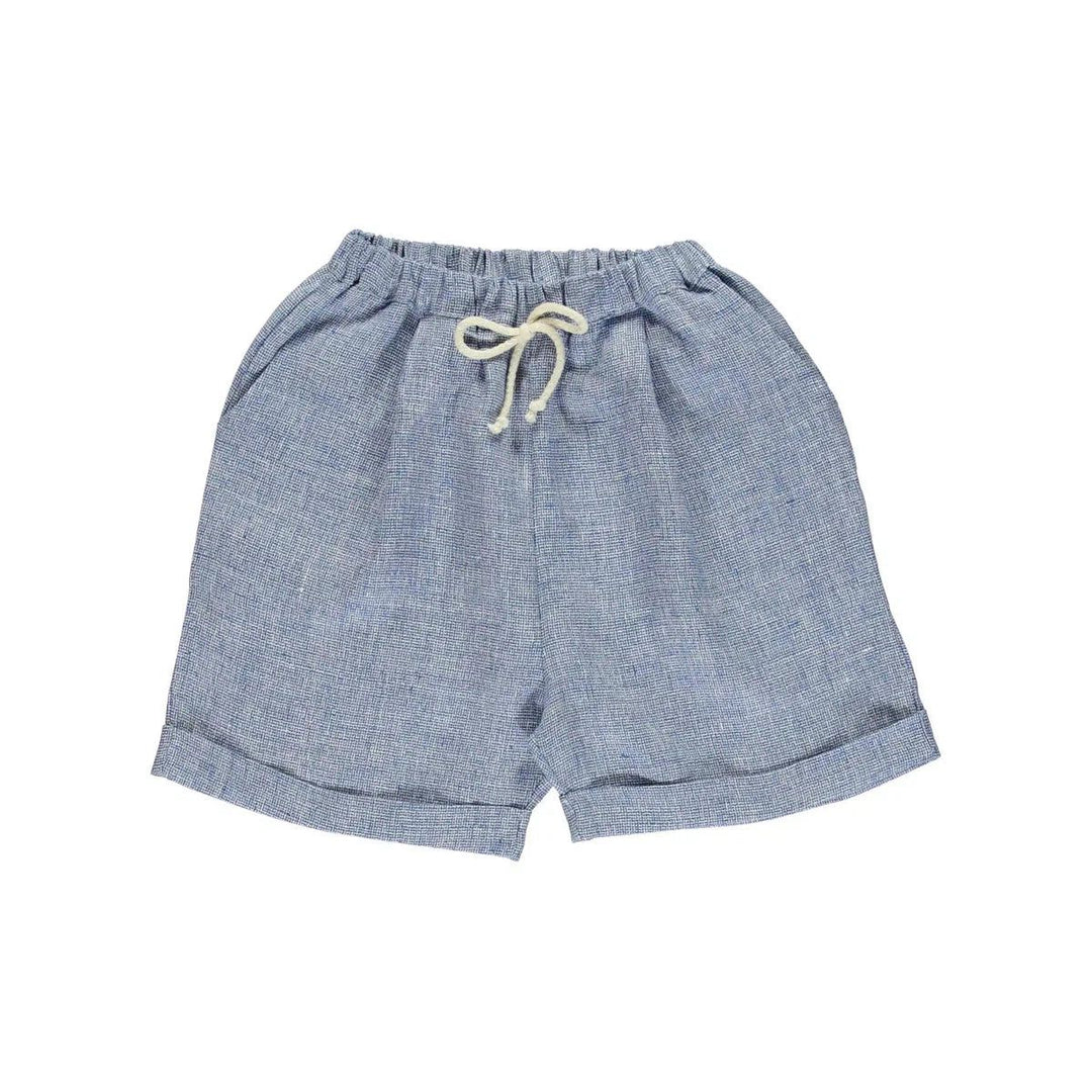 George Shorts - Sea Blue Shorts Bebe Organic