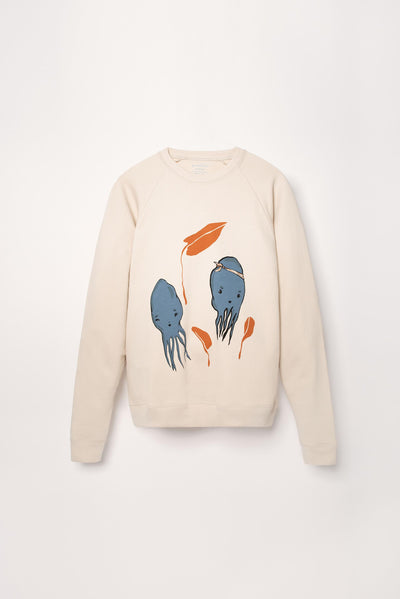Adult Organic Pima Cotton Sweatshirt - Squid