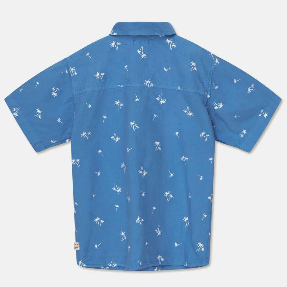 Palm Print Shirt - Blue