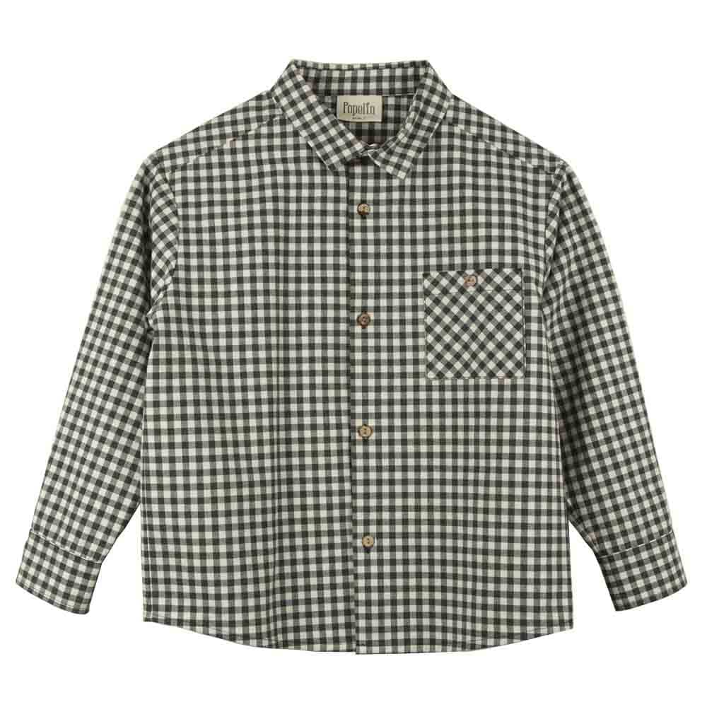 Gingham Shirt Button Down Shirts Popelin 