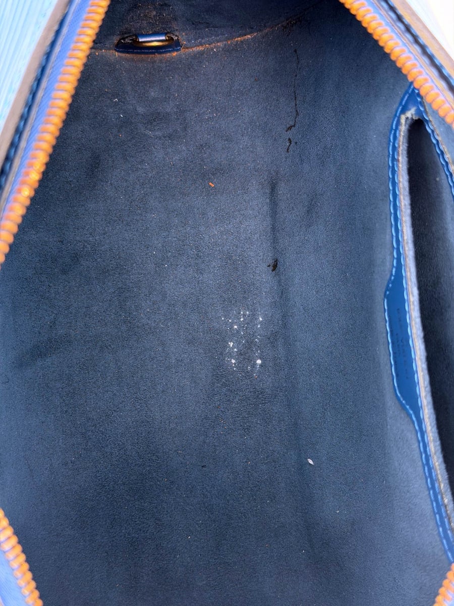 Pre-Owned Louis Vuitton Epi Leather Soufflot 30 Vintage Blue