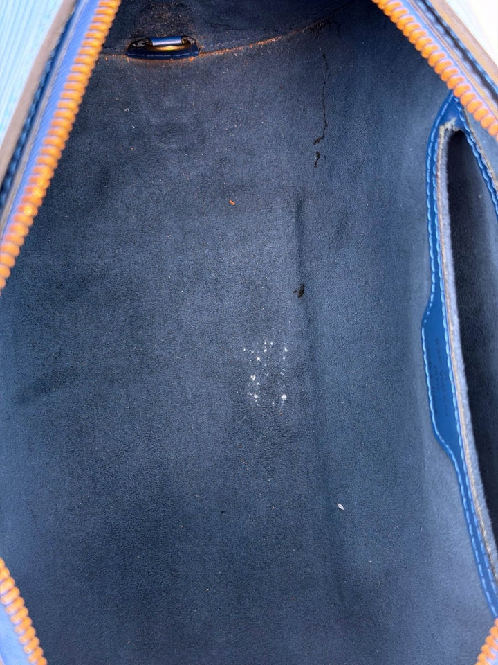 Pre-Owned Louis Vuitton Epi Leather Soufflot 30 Vintage Blue