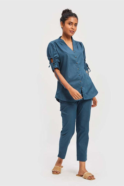 The Goes With Everything Pant - Poplin Blue