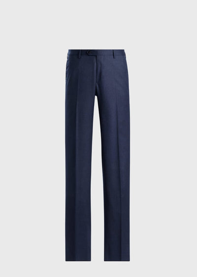 Mini Tooth Wool Trouser - Blue