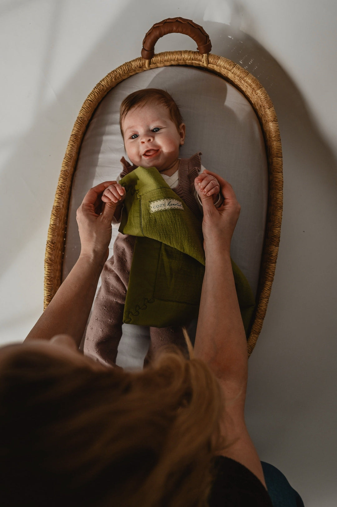 The Mini Cozy Lovey – Organic Baby Security Blanket Set - Green