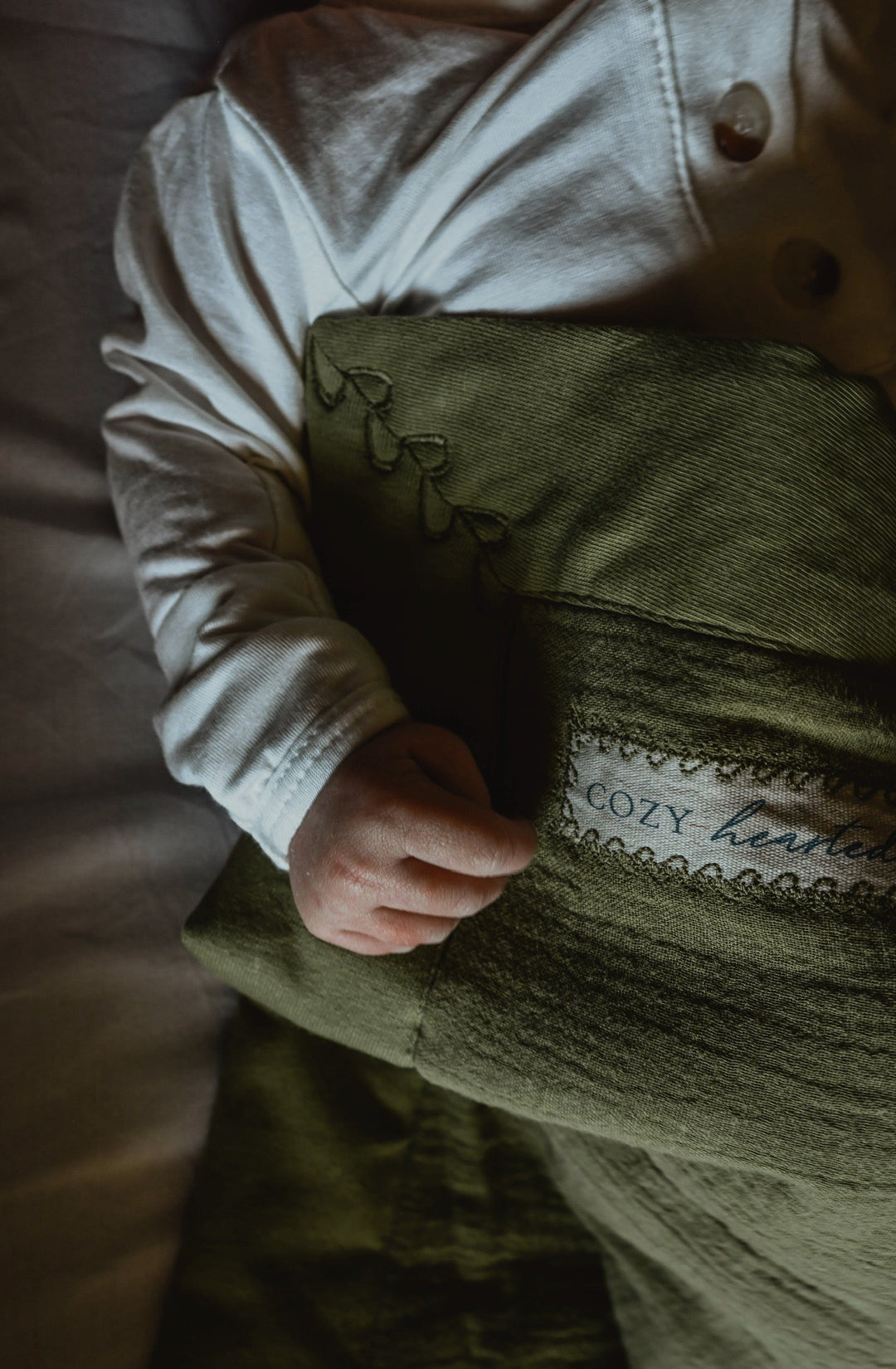 The Mini Cozy Lovey – Organic Baby Security Blanket Set - Green