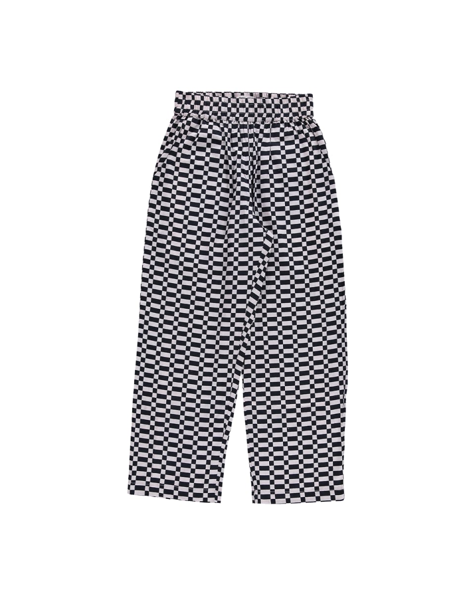 Hand Printed 'Seema' Pants - Black Checkers